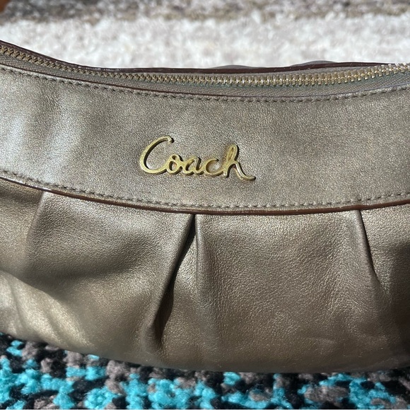 EUC Coach Metallic Brown Shoulder Bag - Picture 2 of 8